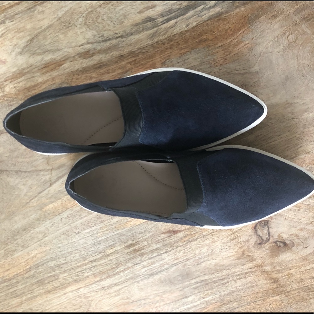 NAYA YVONNE Sneakers Blue Suede Slip Ons